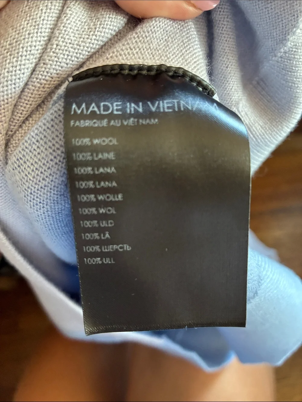Club Monaco Light Blue Colorblock Crewneck Sweater